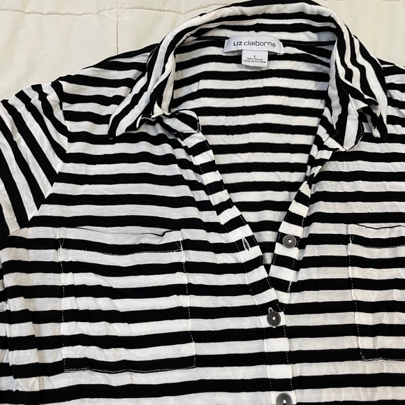 Liz Claiborne Cotton Tee - Picture 3 of 7